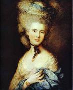 Thomas Gainsborough Lady in Blue oil painting artist
